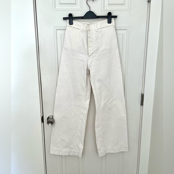 Jesse Kamm Sailor Pants in Salt (white), Size 2, Good Condition - Picture 4 of 8